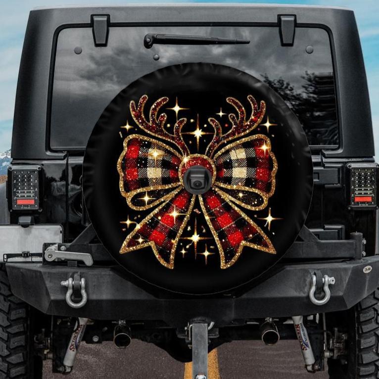 Christmas Tire Covers Camera Hole
