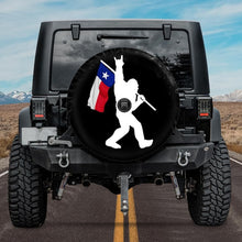 Load image into Gallery viewer, Bigfoot Texas Flag Spare Tire Cover
