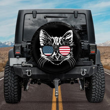 Load image into Gallery viewer, Cat in Sunglasses Spare Tire Cover
