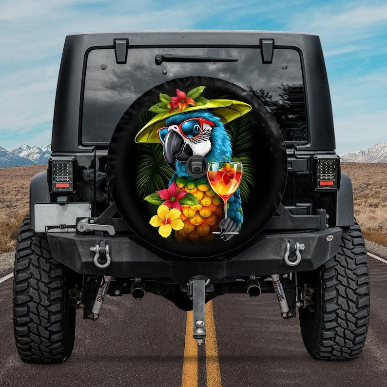 GABSHAIM Funny Dog Tire Cover - Custom Name Havanese, Polka Dot Paw Print, 18 Inch Wheel Protector - View #6