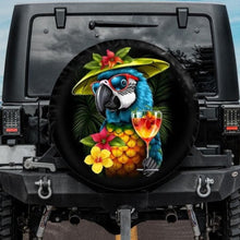 Load image into Gallery viewer, funny jeep tire cove parrot on vacation

