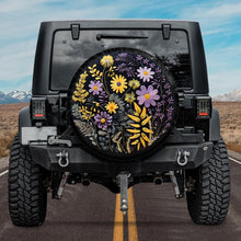 Load image into Gallery viewer, botanical jeep tire cover
