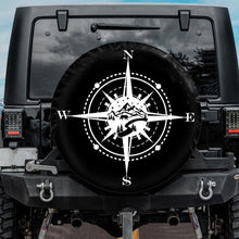 Load image into Gallery viewer, jeep tire cover with compass design

