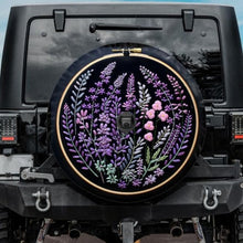 Load image into Gallery viewer, jeep tire cover, wrangler tire cover with backup camera hole, bogo tire cover, embroidery tire cover
