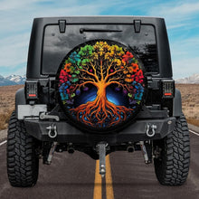 Load image into Gallery viewer, tree of life boho jeep tire cover
