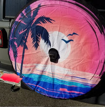 Load image into Gallery viewer, Summer Sunset Spare Tire Cover
