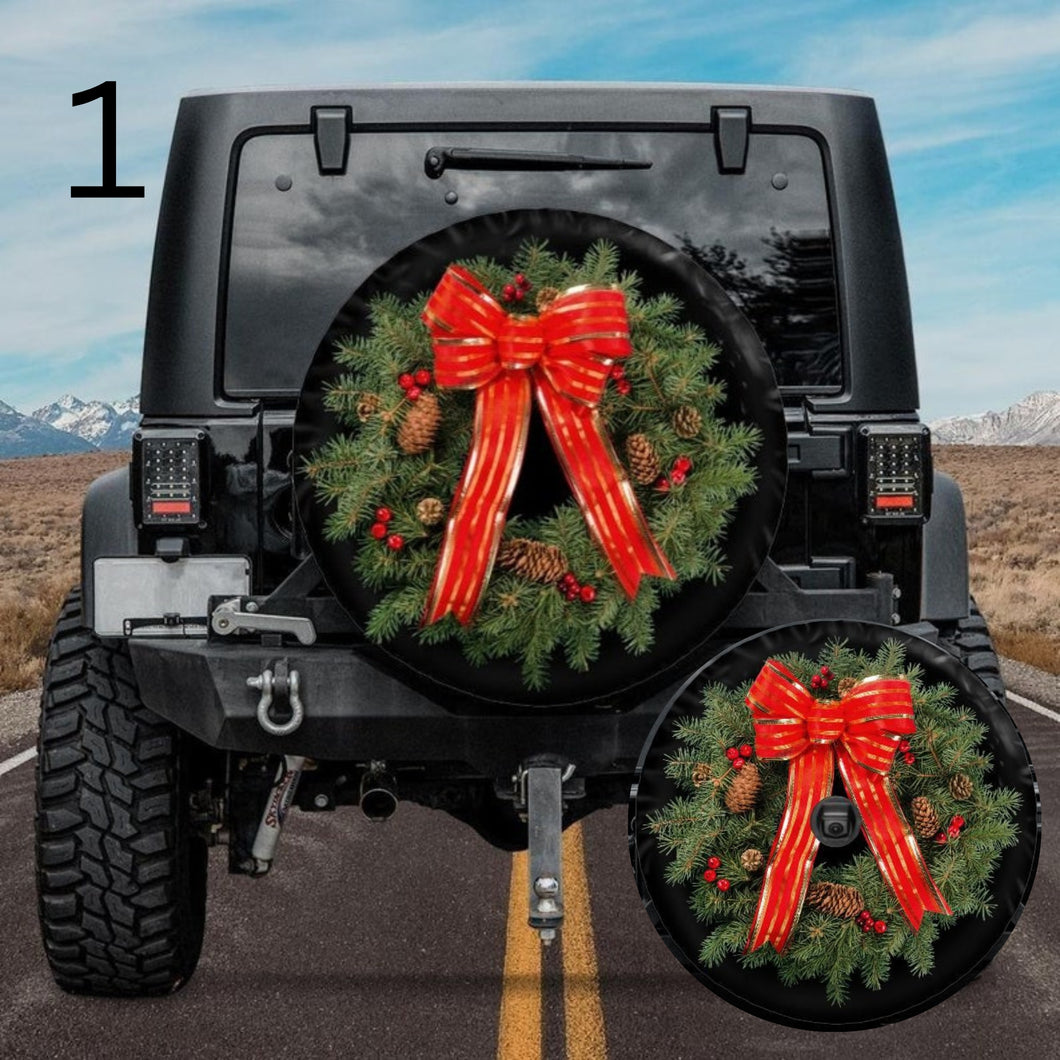 christmas jeep tire cover