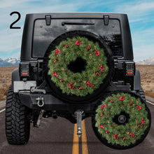 Load image into Gallery viewer, Christmas Wreath Spare Tire Cover
