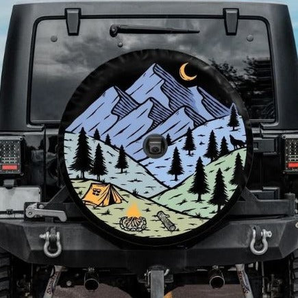 camping jeep tire cover