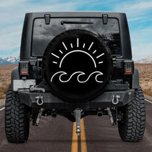 Load image into Gallery viewer, Sun and Waves Spare Tire Cover
