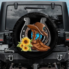 Load image into Gallery viewer, cowboy boot s tire cover
