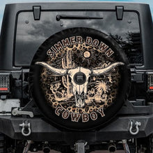 Load image into Gallery viewer, simmer down cowboy tire cover
