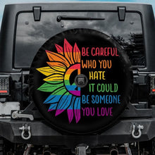 Load image into Gallery viewer, gay rainbow jeep tire cover
