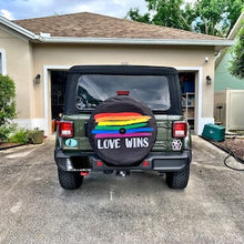 Load image into Gallery viewer, Love Wins Spare Tire Cover
