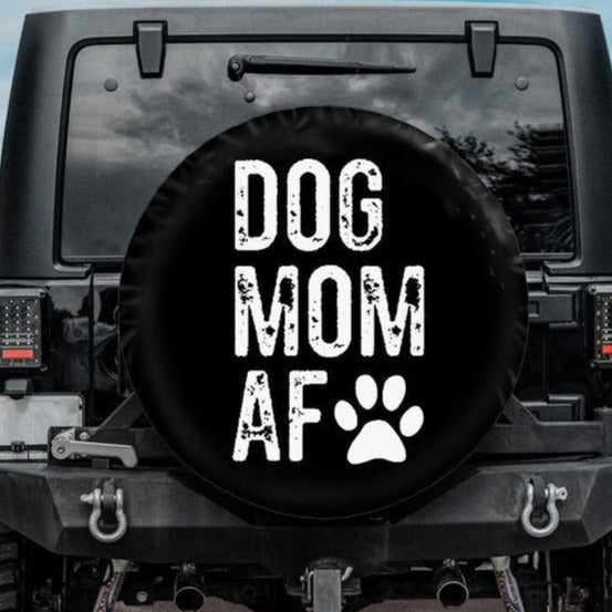 Dog Mom AF Spare Tire Cover