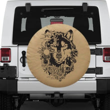 Load image into Gallery viewer, Boho Wolf Spare Tire Cover
