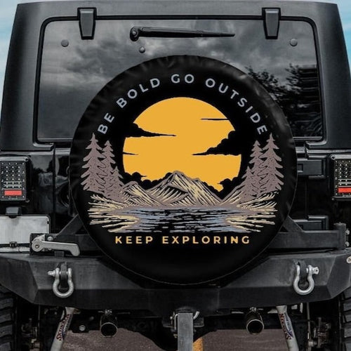 keep exploring jeep tire cover