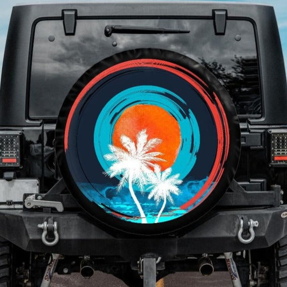 Palm Trees Spare Tire Cover