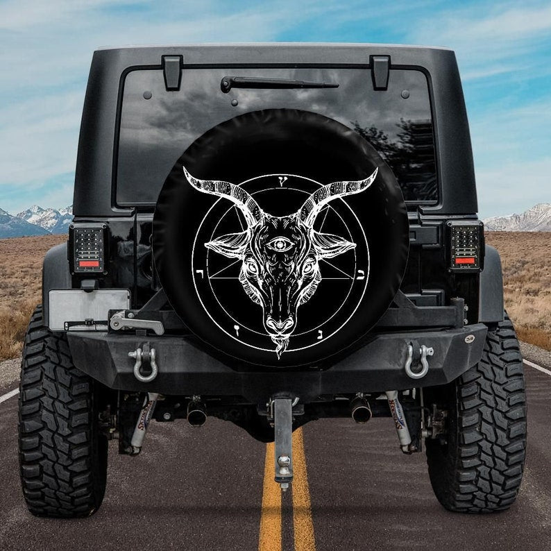Baphomet Spare Tire Cover