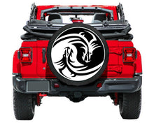 Load image into Gallery viewer, Yin Yang Dragon Spare Tire Cover
