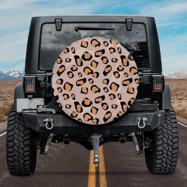Cheetah Pattern Spare Tire Cover