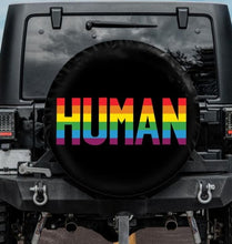 Load image into Gallery viewer, Rainbow Human Spare Tire Cover
