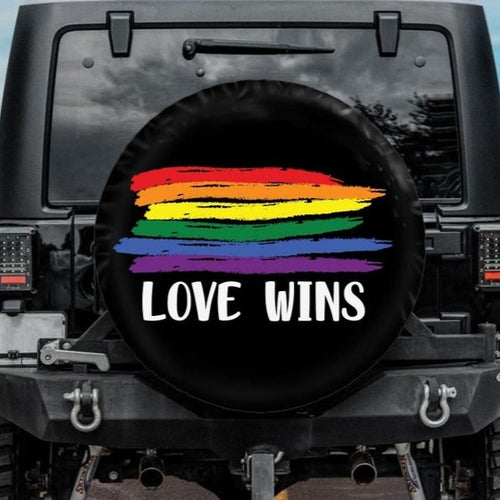 gay pride jeep tire cover