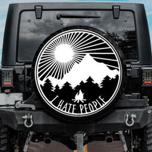 Load image into Gallery viewer, I hate people Spare Tire Cover
