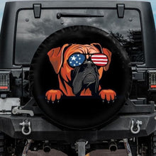 Load image into Gallery viewer, Boxer in Sunglasses Dog Spare Tire Cover
