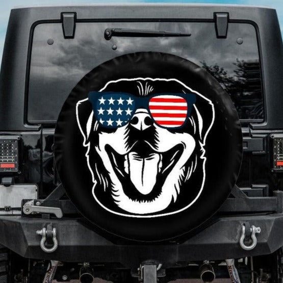 Rottweiler Spare Tire Cover