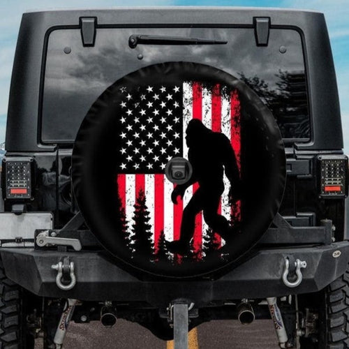 bigfoot jeep tire cover with backup camera hole