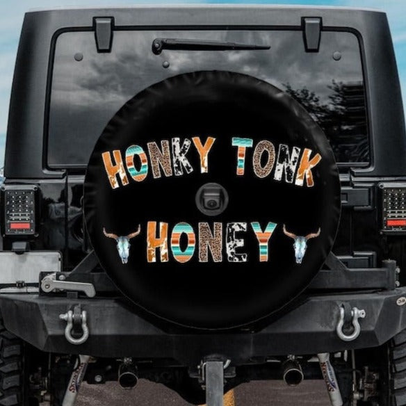 honky tonk honey tire cover