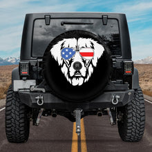 Load image into Gallery viewer, golden retriever jeep tire cover
